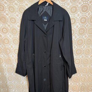 Women's Black Raincoat-Sz 22 (XL)